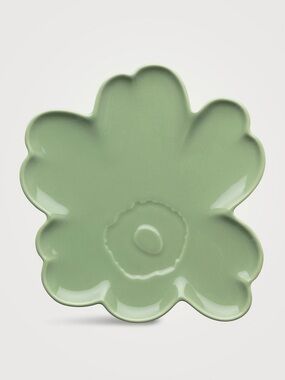 Marimekko Unikko Plate 20 cm Light Green Flower Plate